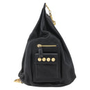 Gianni Versace Shoulder Bag Leather Black Gold Auth mr1669SAV-2