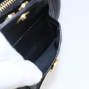 Gianni Versace Shoulder Bag Leather Black Gold Auth mr1669SAV-21