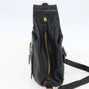 Gianni Versace Shoulder Bag Leather Black Gold Auth mr1669SAV-4