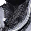 PRADA Pocono Hand Bag Nylon Leather Black Silver BN0699 Auth mr1674-10