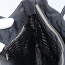 PRADA Pocono Hand Bag Nylon Leather Black Silver BN0699 Auth mr1674-20