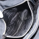 PRADA Pocono Hand Bag Nylon Leather Black Silver BN0699 Auth mr1674-23