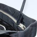 PRADA Pocono Hand Bag Nylon Leather Black Silver BN0699 Auth mr1674-9