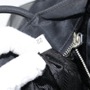 PRADA Pocono Hand Bag Nylon Leather Black Silver BN0699 Auth mr1674-11
