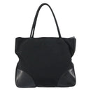 PRADA Pocono Hand Bag Nylon Leather Black Silver BN0699 Auth mr1674-2