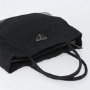 PRADA Pocono Hand Bag Nylon Leather Black Silver BN0699 Auth mr1674-6