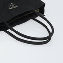 PRADA Pocono Hand Bag Nylon Leather Black Silver BN0699 Auth mr1674-7