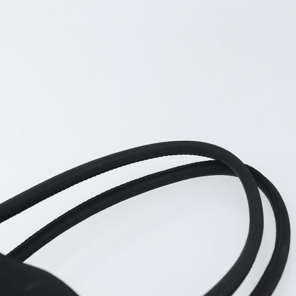 PRADA Pocono Hand Bag Nylon Leather Black Silver BN0699 Auth mr1674