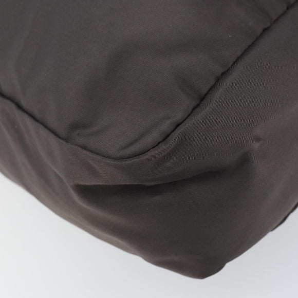 PRADA Tote Bag Nylon Gray Silver Auth mr1678