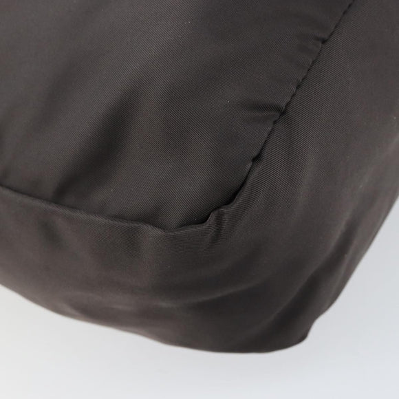 PRADA Tote Bag Nylon Gray Silver Auth mr1678