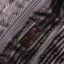 PRADA Tote Bag Nylon Gray Silver Auth mr1678-19