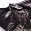 PRADA Tote Bag Nylon Gray Silver Auth mr1678-21