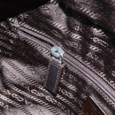 PRADA Tote Bag Nylon Gray Silver Auth mr1678-22