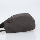 PRADA Tote Bag Nylon Gray Silver Auth mr1678-4