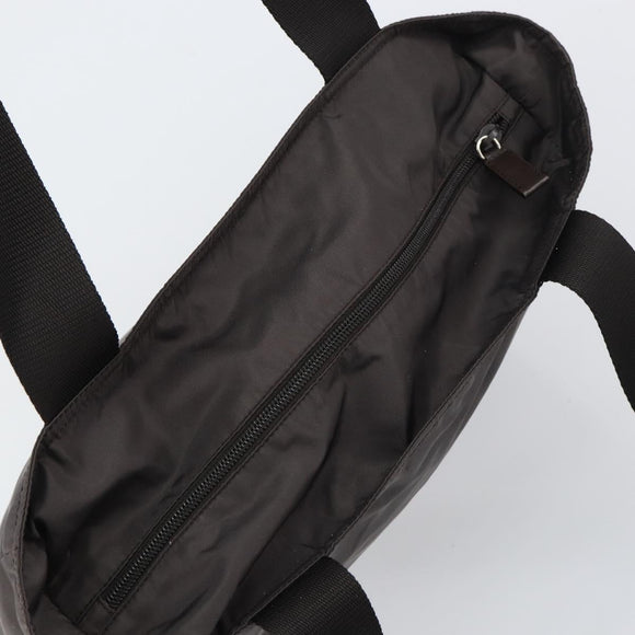 PRADA Tote Bag Nylon Gray Silver Auth mr1678