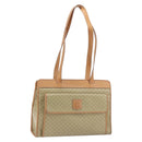 CELINE Macadam Canvas Tote Bag PVC Beige Auth mr1679-1