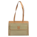 CELINE Macadam Canvas Tote Bag PVC Beige Auth mr1679-13