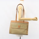 CELINE Macadam Canvas Tote Bag PVC Beige Auth mr1679-24