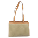 CELINE Macadam Canvas Tote Bag PVC Beige Auth mr1679-2