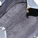 CELINE Small Fold Cabas Shoulder Bag Leather Black Gold Auth mr1681V-11