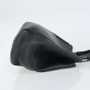 CELINE Small Fold Cabas Shoulder Bag Leather Black Gold Auth mr1681V-3