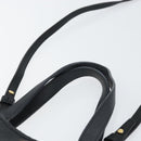 CELINE Small Fold Cabas Shoulder Bag Leather Black Gold Auth mr1681V-8