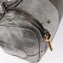 Chloe Paddington Hand Bag Leather Beige Silver gold Auth mr1682-12