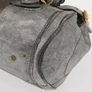 Chloe Paddington Hand Bag Leather Beige Silver gold Auth mr1682-13