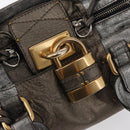 Chloe Paddington Hand Bag Leather Beige Silver gold Auth mr1682-15