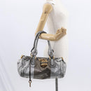 Chloe Paddington Hand Bag Leather Beige Silver gold Auth mr1682-25