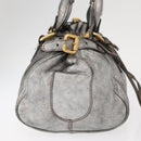 Chloe Paddington Hand Bag Leather Beige Silver gold Auth mr1682-5