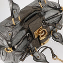Chloe Paddington Hand Bag Leather Beige Silver gold Auth mr1682-6
