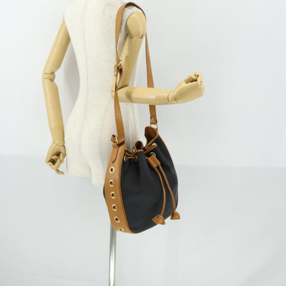 SAINT LAURENT Shoulder Bag Leather Brown Auth mr1683