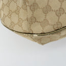 GUCCI GG Canvas Sherry Line Shoulder Bag Beige Gold 181092 Auth mr1685-15