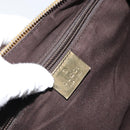 GUCCI GG Canvas Sherry Line Shoulder Bag Beige Gold 181092 Auth mr1685-18