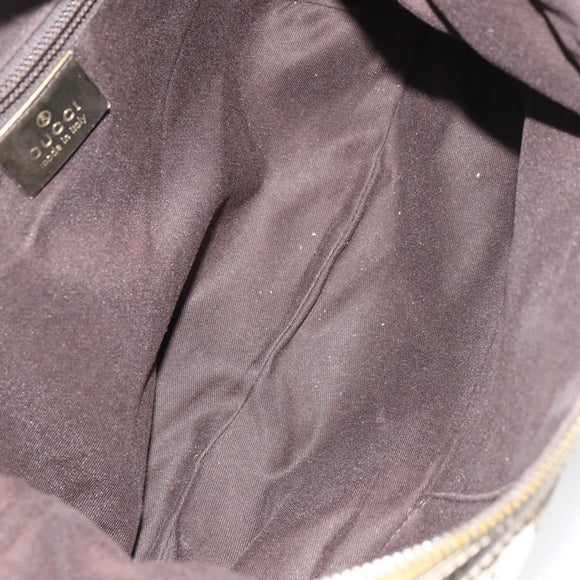 GUCCI GG Canvas Sherry Line Shoulder Bag Beige Gold 181092 Auth mr1685