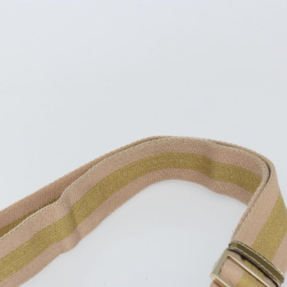 GUCCI GG Canvas Sherry Line Shoulder Bag Beige Gold 181092 Auth mr1685