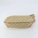 GUCCI GG Canvas Sherry Line Shoulder Bag Beige Gold 181092 Auth mr1685-5