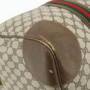 GUCCI GG Supreme Web Sherry Line Bag PVC Beige Gold 001 25 424 Auth mr1686-15