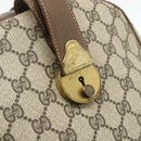 GUCCI GG Supreme Web Sherry Line Bag PVC Beige Gold 001 25 424 Auth mr1686-18