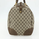 GUCCI GG Supreme Web Sherry Line Bag PVC Beige Gold 001 25 424 Auth mr1686-4
