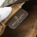 GUCCI GG Supreme Web Sherry Line Clutch Bag PVC Beige Gold 63 01 012 Auth mr1689-9