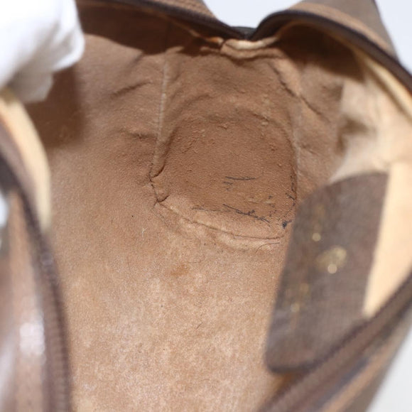 GUCCI GG Supreme Web Sherry Line Clutch Bag PVC Beige Gold 63 01 012 Auth mr1689