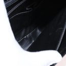 CELINE Horse Carriage Shoulder Bag Leather Black Gold Auth mr1692-12