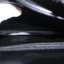 CELINE Horse Carriage Shoulder Bag Leather Black Gold Auth mr1692-21