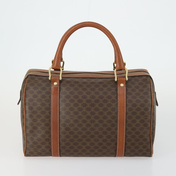 CELINE Macadam Canvas Bag PVC 3 Set Brown Auth mr1693