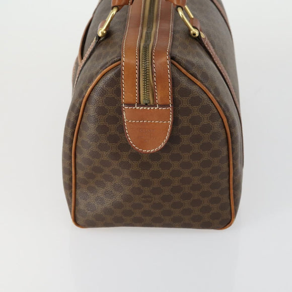 CELINE Macadam Canvas Bag PVC 3 Set Brown Auth mr1693