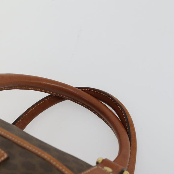 CELINE Macadam Canvas Bag PVC 3 Set Brown Auth mr1693