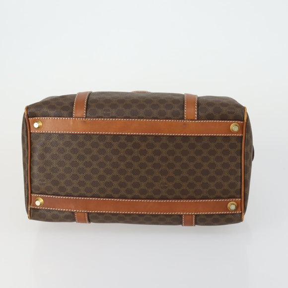 CELINE Macadam Canvas Bag PVC 3 Set Brown Auth mr1693