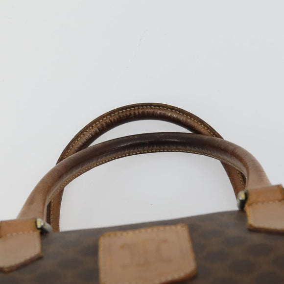 CELINE Macadam Canvas Bag PVC 3 Set Brown Auth mr1693